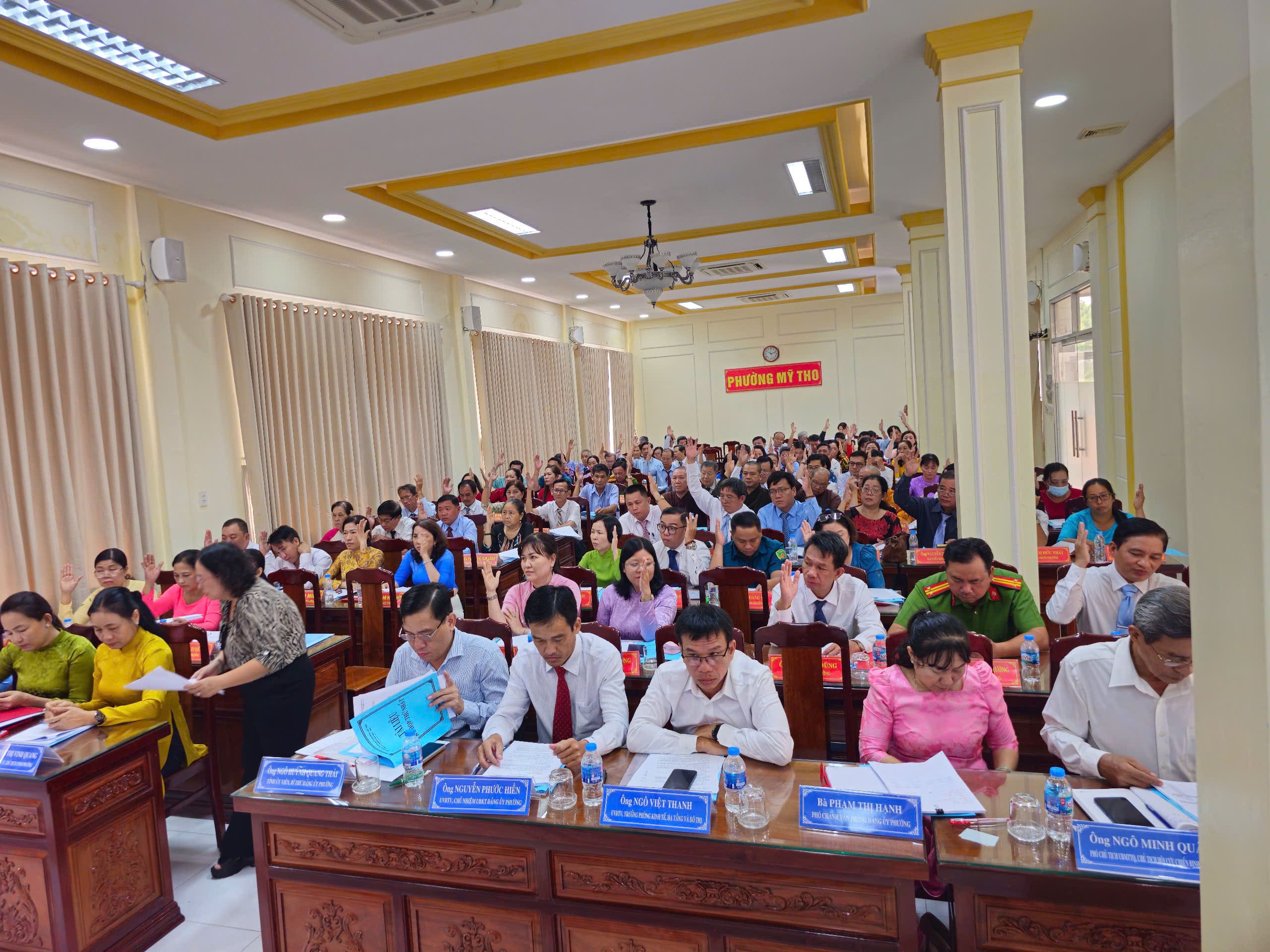 Nghị quyết Thành lập Phòng Kinh tế, Hạ tầng và Đô thị phường Mỹ Tho